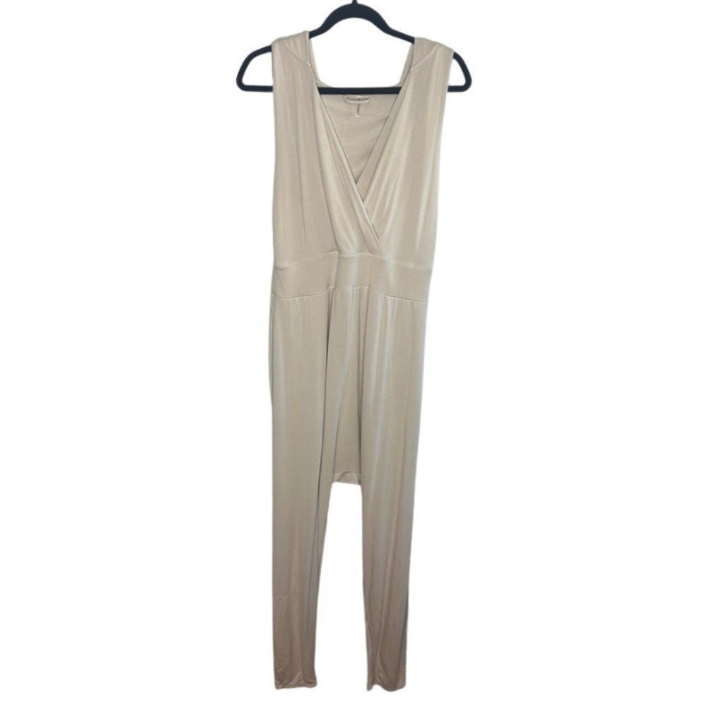 NWOT Free People FP Movement Second Chance Jumpsuit Harem Beige Size Large - Picture 4 of 8